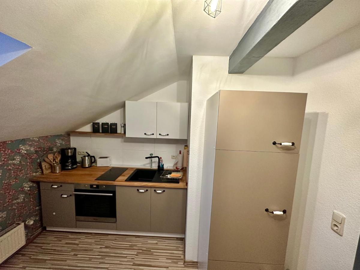 Apartment Zum roten Fuchs inkl. Parkplatz Erfurt Buitenkant foto